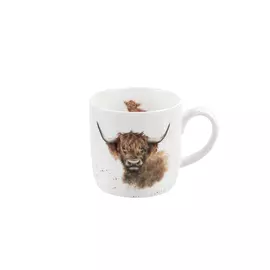 Кружка Royal Worcester "Забавная фауна","Шотландский высокогорный бык" 310мл, костяной фарфор