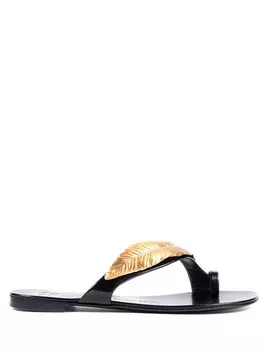 Шлепанцы кожаные GIUSEPPE ZANOTTI