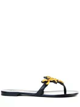 Шлепанцы кожаные GIUSEPPE ZANOTTI