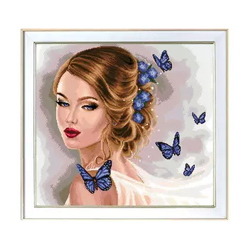 X-817 Набор для вышивания Expressions 'Голубая магия', 40x35 см