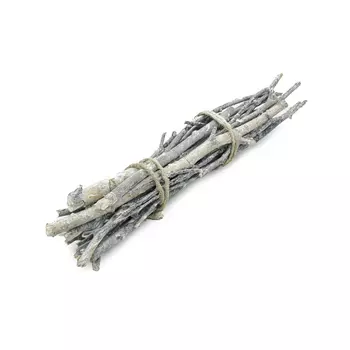 YW229 Хворост декоративный натуральный (береза), 30см (белый)