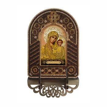 ВК2002 Набор для вышивания бисером Нова Слобода 'Обр.Пр.Бцы.Казанская'10*13см
