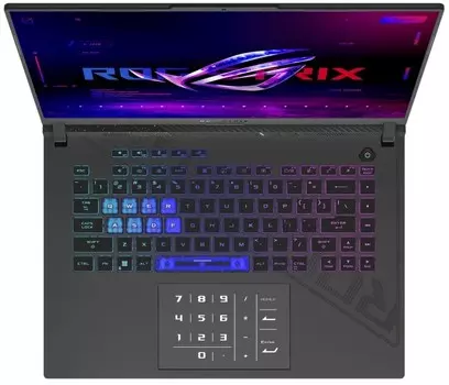 Ноутбук ASUS ROG Strix G16 G614JU-N3490 90NR0CC1-M012J0 i5-13450HX/16GB/512GB SSD/GeForce RTX 4050 6GB/16"/Wi-Fi/BT/noOS/grey