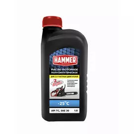 масло HAMMER для 2-х тактное двигателей SAE 30 1л