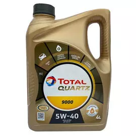 масло моторное TOTAL Quartz, 9000 5W40, 4 л