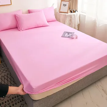 Bonenjoy 1шт Фиолетовая простыня Queen Size Funda Nordica Cama 135 Простыня на резинке King Sheet on Elastic 180x200(без наволочки only 2 pillowcase
