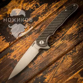 Складной нож CJRB Briar, сталь D2, рукоять карбон