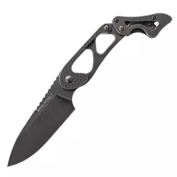 Шейный нож Cormorant Apex Blackwash Realsteel, сталь 14C28N, рукоять карбон