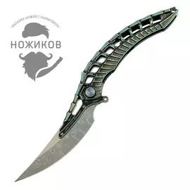 Складной нож Alien Green с тактической ручкой, Limited Edition