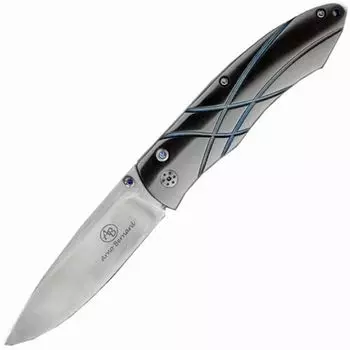 Складной нож Arno Bernard Titanium Folder Swarovski, сталь S35VN, рукоять титановый сплав