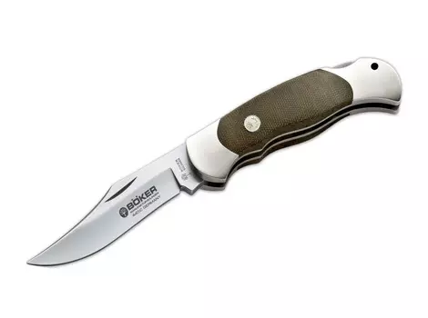 Складной нож Bker Optima Micarta, сталь 440C Satin, рукоять нейзильбер/микарта, 113005