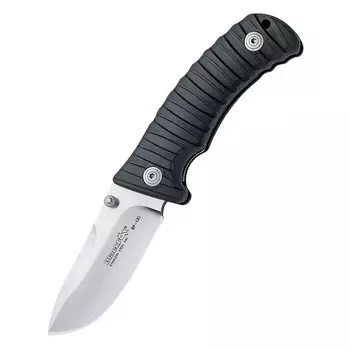 Складной нож Black Fox Drop Point, сталь 440A, рукоять термопластик GRN, чёрный