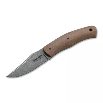 Складной нож Boker Boxer Fixed, сталь N690, рукоять микарта