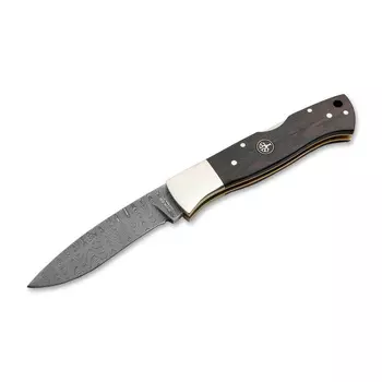 Складной нож Boker Mamba Grenadill Damascus, сталь дамаск, рукоять дерево