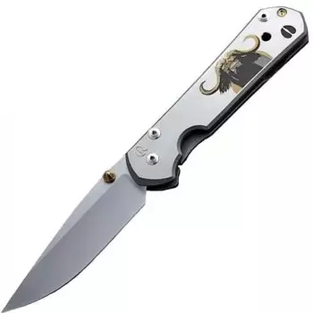 Складной нож Chris Reeve Large Sebenza 21, сталь S35VN, рукоять титановый сплав, гравировка буйвол