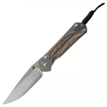 Складной нож Chris Reeve Large Sebenza 21, сталь S35VN, рукоять титановый сплав со вставкой из дерева платан