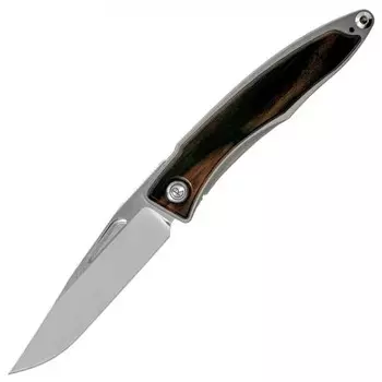 Складной нож Chris Reeve Mnandi, сталь S35VN, рукоять титановый сплав со вставкой черное дерево