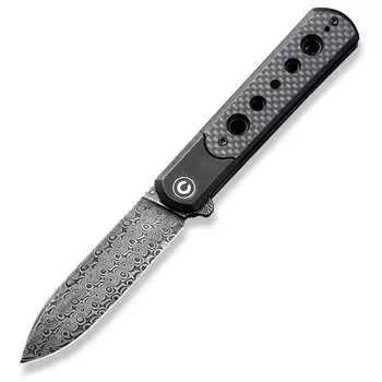Складной нож CIVIVI Banneret, сталь дамаск, рукоять G10/карбон