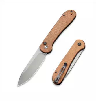 Складной нож CIVIVI Elementum, сталь 14C28N, Brown Micarta