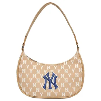 MLB Сумка-кошелек из искусственной кожи и полиэстера Monogram Collection, женская, кремового цвета, цвет "латте"