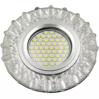 Встраиваемый светильник со светодиодной подсветкой DLS-L148 GU5.3 GLASSY/TEA Fametto Luciole