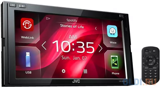 Автомагнитола JVC KW-M540BT USB MP3 FM RDS 2DIN 4x50Вт черный