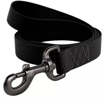 Collar поводок водостойкий Waudog Waterproof (15 мм. х 122 см., Черный)