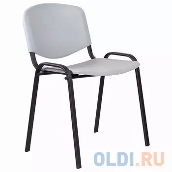 Стул STAFF "Iso Plast CF-009", черный каркас, пластик серый, 532570