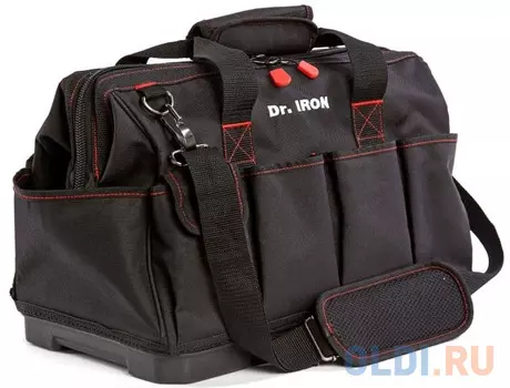 Сумка для инструмента с пластиковым дном с ремнем Dr. IRON DR1025 420х235х270мм