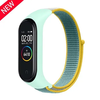 Нейлоновый ремешок для Xiaomi Mi Band 6 5 3 4, браслет, спортивный дышащий браслет для Miband 6, 4, 3, 5, сменный ремешок MI BAND 3 3NFC