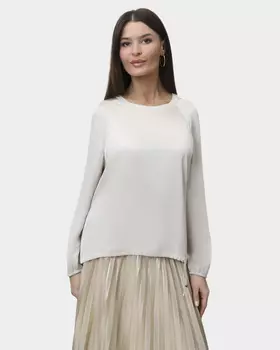 Блузка из вискозы с кулиской по низу