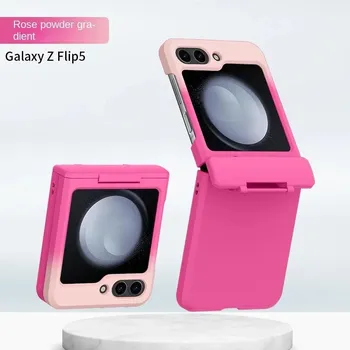 Твердый чехол для телефона с градиентным цветом для Samsung Galaxy Z Flip 5 4 3 Flip5 Flip4 Flip3 5G, полный комплект, защитный чехол на шарнирах Galaxy Z Flip5