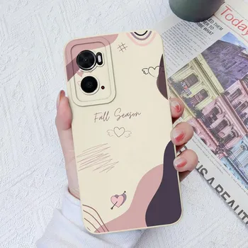 Для OPPO A76 A73 A93 A72 A91 A94 A74 A96 A78 Чехол для телефона Чехол Love Heart Сумка для телефона Противоударный защитный матовый жидкий мягкий силикон для бампера OPPO OPPO A72