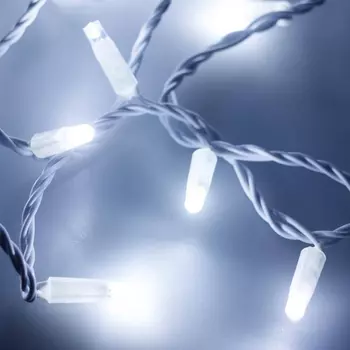 10м. Уличная гирлянда нить холодный свет Ardecoled 230V ARD-String-Classic-10000-White-100Led-Std White (25811)