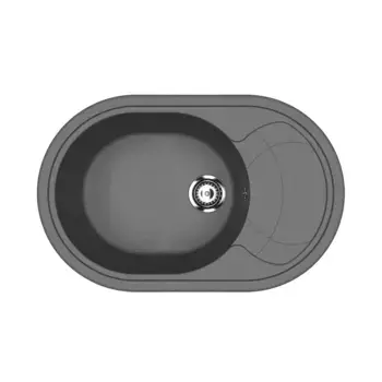 Мойка кухонная Ulgran U-610-343, антрацит