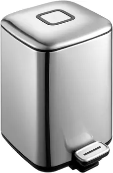 Ведро для мусора Weltwasser Mila 12L хром матовый
