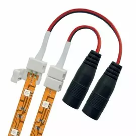 20шт. Коннектор для соединения светодиодных лент 5050 с адаптером IP20 Uniel UCX-SJ2/B20-NNN WHITE 020 POLYBAG (06615)