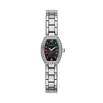 Женские часы Caravelle by Bulova из нержавеющей стали с кристаллами - 43L204, цвет Silver Tone