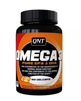 QNT Добавка биологически активная к пище Кью эн ти омега 3 / Omega-3 1000 мг 60 гелевых капсул