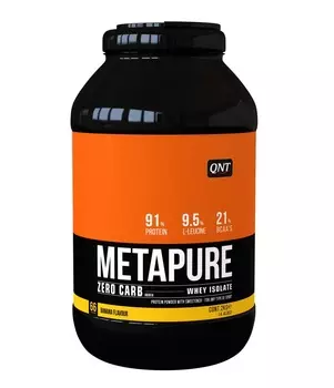 QNT Добавка биологически активная к пище Метапьюр зеро карб, банан / ZERO CARB METAPURE Banana 2 кг