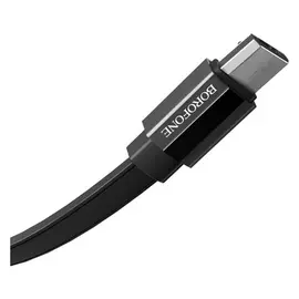 Кабель Borofone BU8 Glory, USB - Micro-usb, 2.4a, 1.2 м, тпэ, чёрный