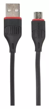 Кабель Borofone Bx17, Micro USB - Usb, 2 А, 1 м, чёрный