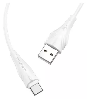Кабель Borofone Bx18 Optimal, USB - Type-c, 2A, 1 м, пвх, белый, шт