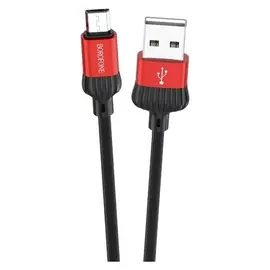 Кабель Borofone Bx28 Dignity, USB - Lightning, 3 А, 1м, пвх, красный