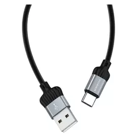 Кабель Borofone Bx28 Dignity, USB - Type-c, 3A, 1 м, пвх, металлик, шт