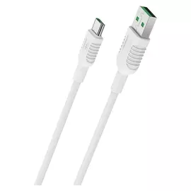 Кабель Borofone Bx33 Billow, USB - Type-c, 5A, 1 м, пвх, белый