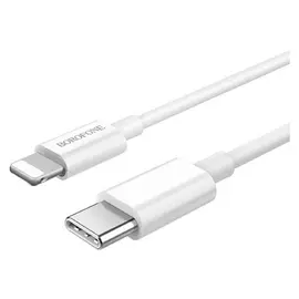 Кабель Borofone Bx36, Usb-c - Lightning, 3 А, 1 м, PD, белый