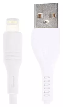 Кабель Borofone Bx43, Lightning - Usb, 2.4 А, 1 м, PVC оплётка, белый