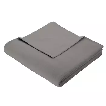 Плед 1,5-спальный Biederlack Cotton Home4, темно-серый