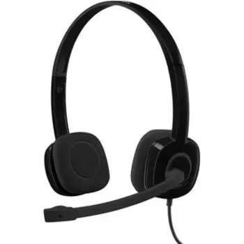 Гарнитура Logitech Headset H151 Stereo black ( 1 x 3.5мм, кабель 1.8м) (981-000590)